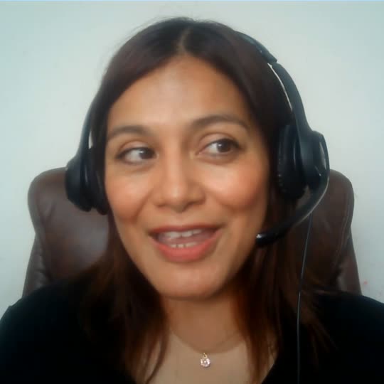 Lilian, from Perú. Wants you comfortable enough to speak before anything else.